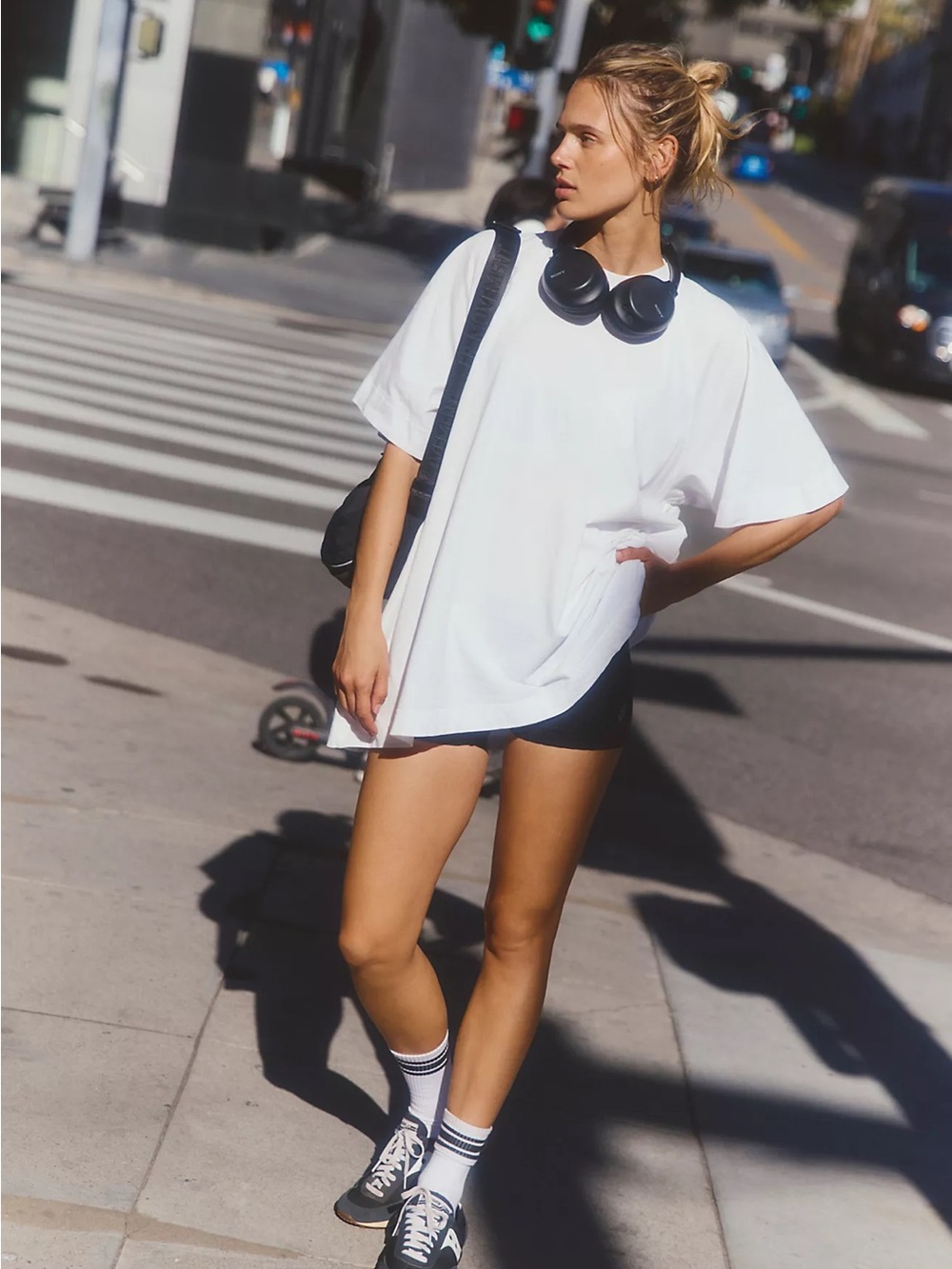 Free People White Oversized Crewneck Tee - Picture 2 of 7